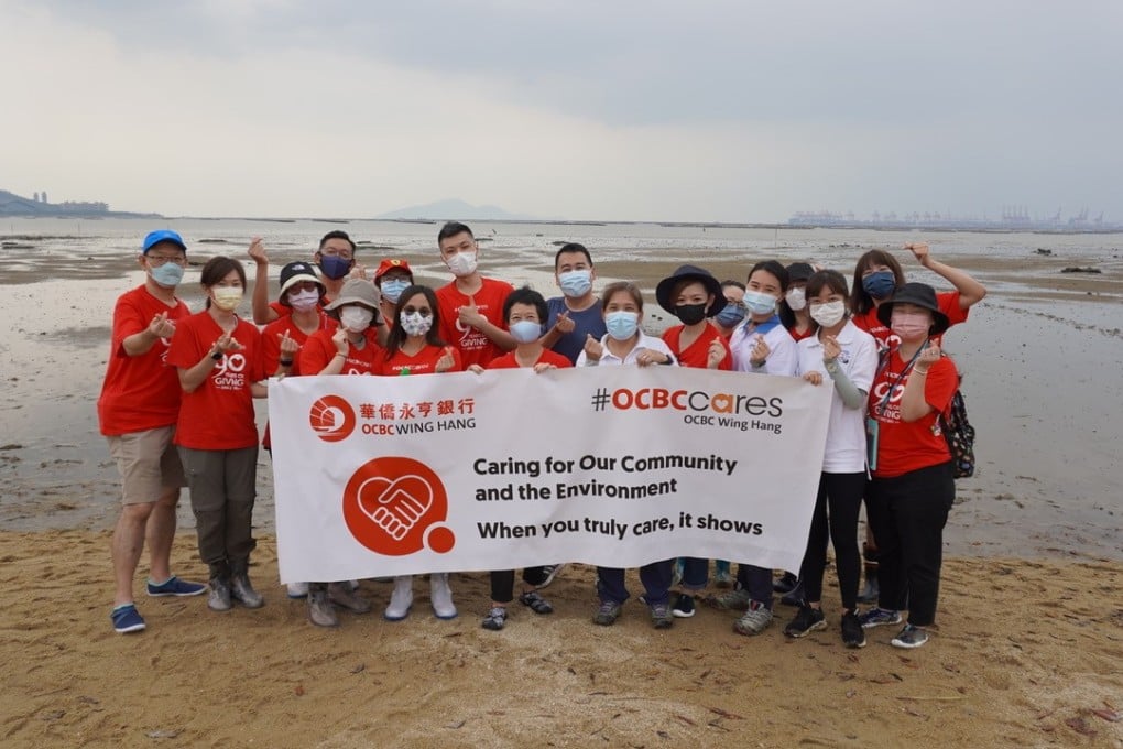 OCBC Wing Hang Bank completed 90-days of Juvenile Horseshoe Crab Rearing Programme in partnership with Ocean Park Conservation Foundation, Hong Kong